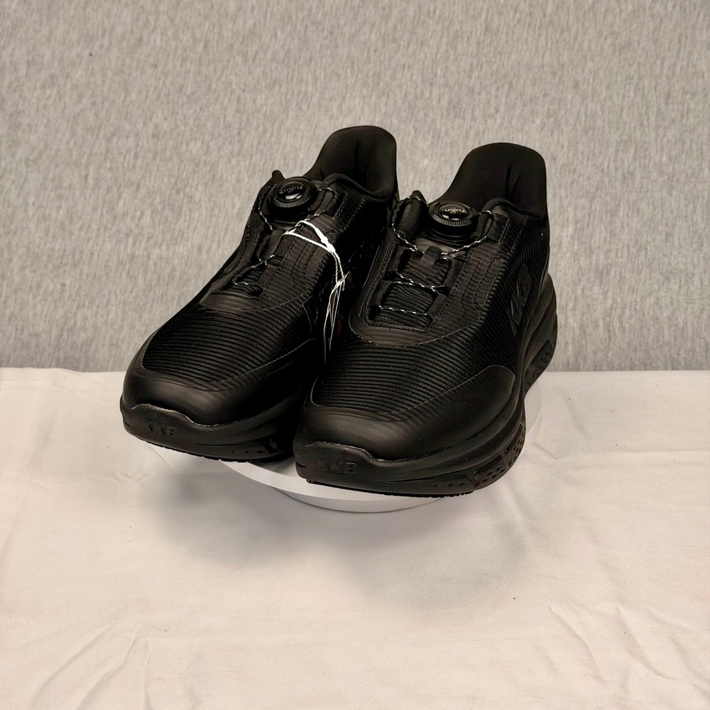 KKB GraphEra Mens Black Work Shoes Slip Resistant Dial Lace Sneakers Size 10